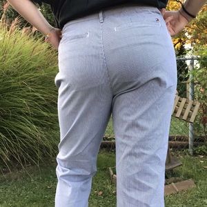 Tommy Hilfiger Cuffed Pinstripe Pants